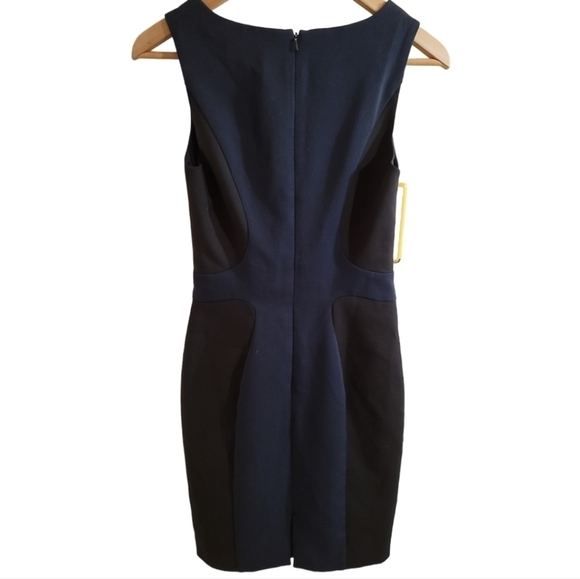 Black Halo Annabelle Dress in Blueberry/Black 2 - Picture 5 of 9